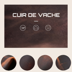 Étui cuir 8 montres Vintage vue intérieur