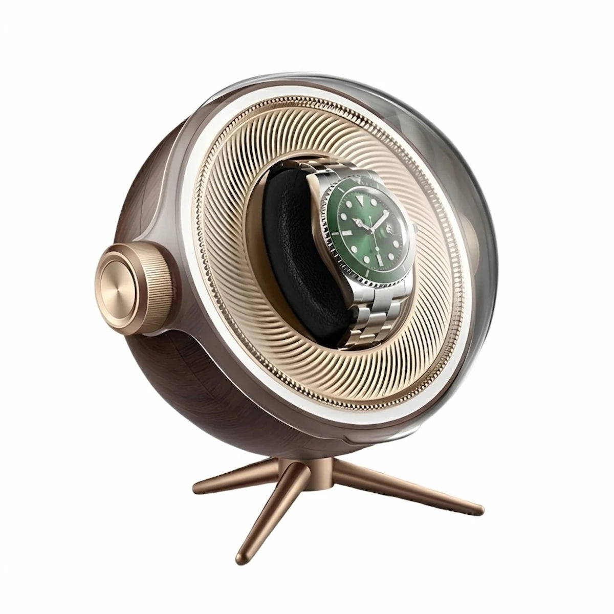 Remontoir Sphère — 1 montre, dôme transparent