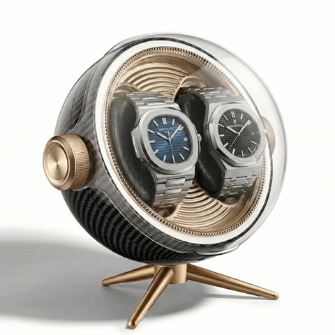 Remontoir Sphère Duo - 2 montres, dôme transparent