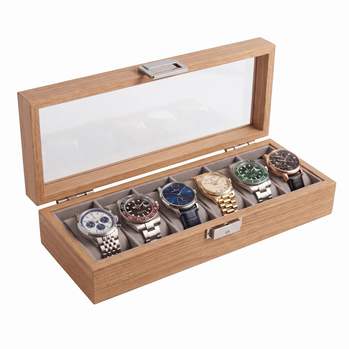 Boîte à Montres Bambou — 6 emplacements