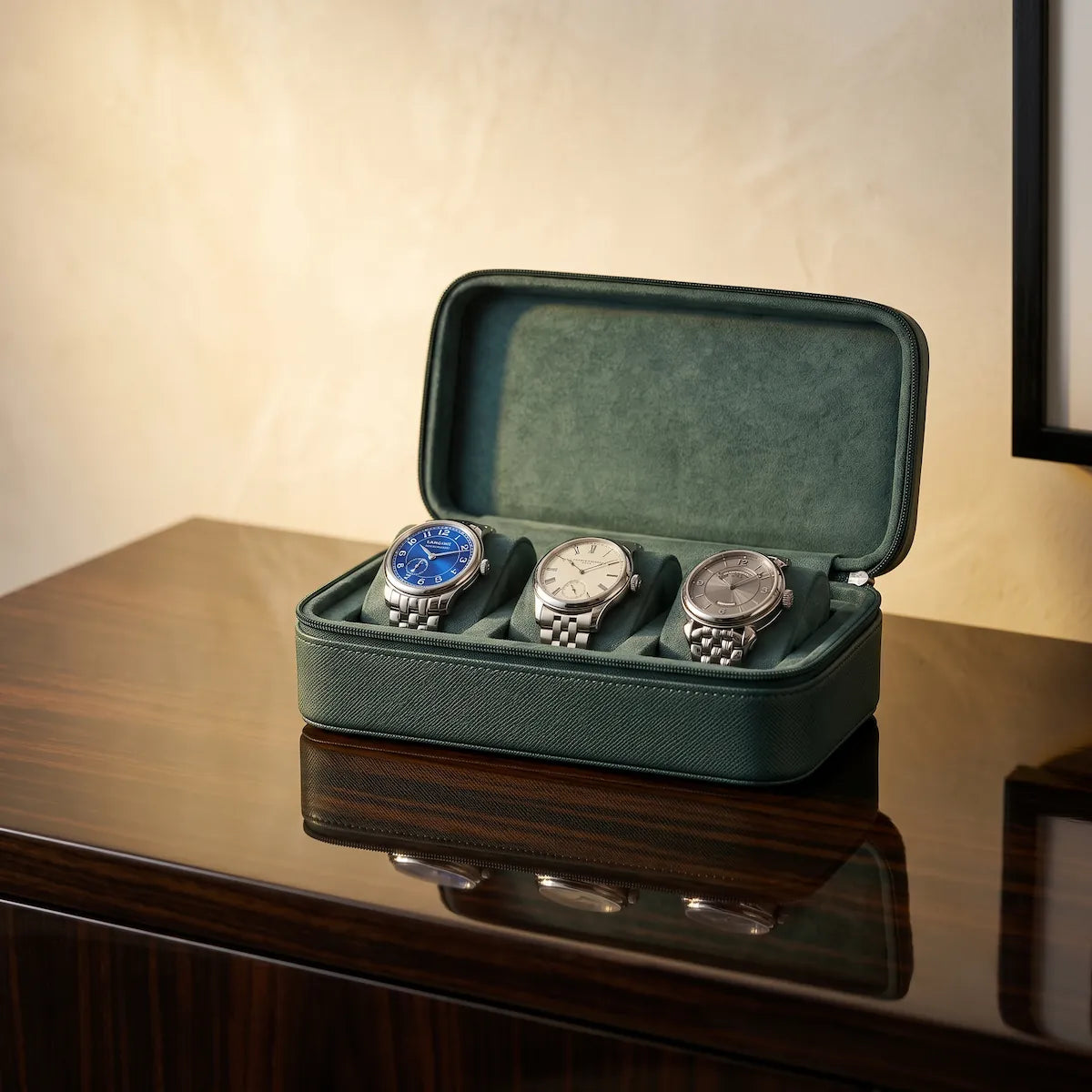 Étui Voyage Émeraude 3 Montres