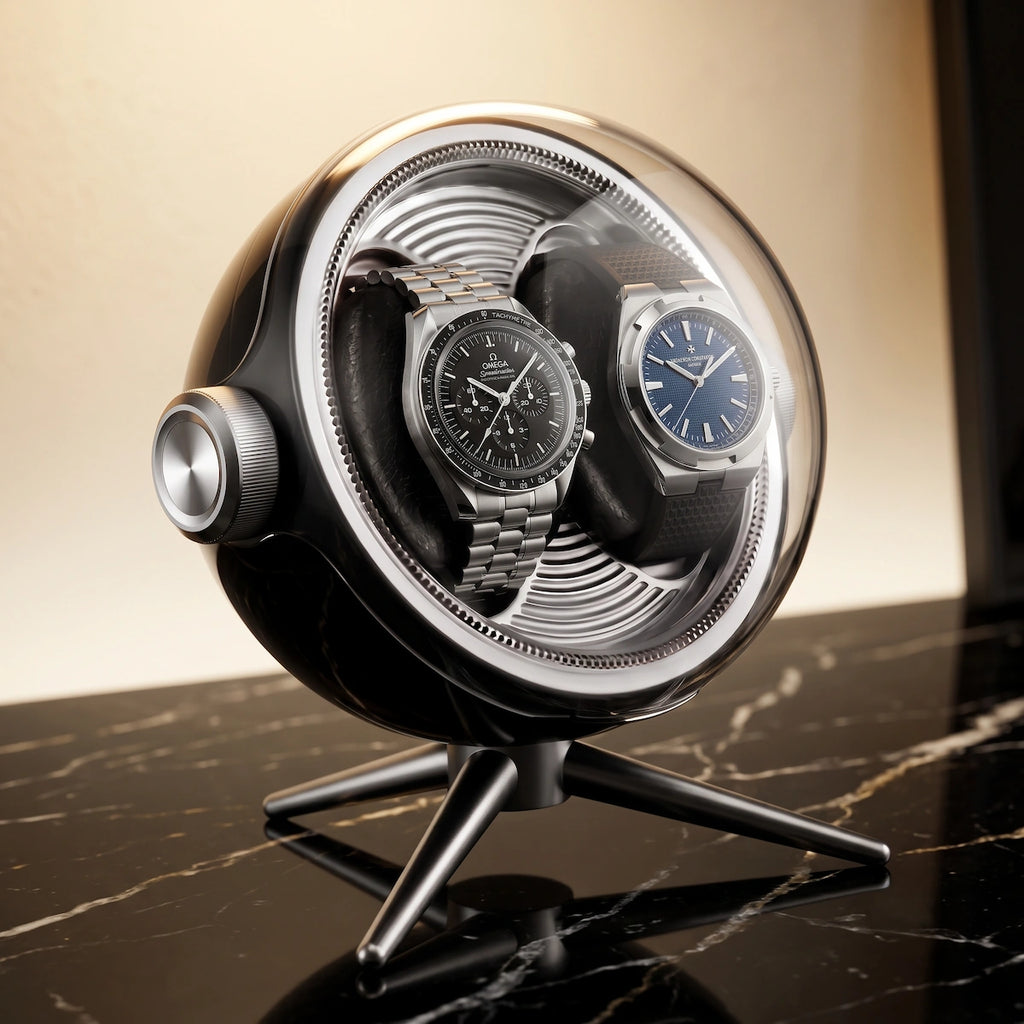 Remontoir Sphère Duo - 2 montres, dôme transparent