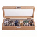 Boîte à Montres Bambou — 6 emplacements