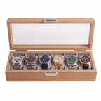 Boîte à Montres Bambou — 6 emplacements