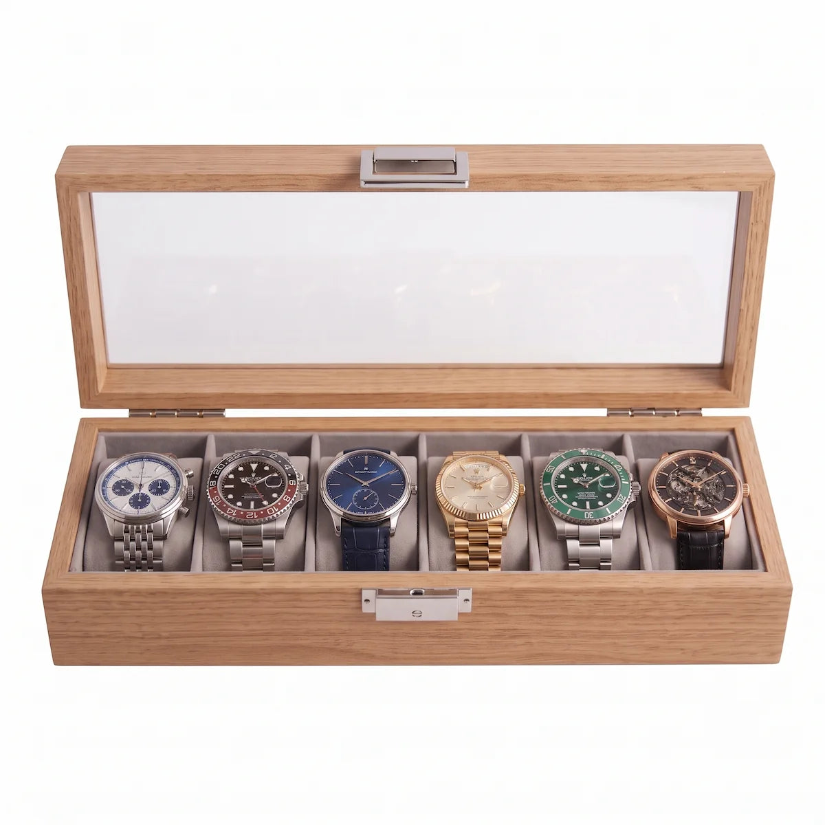 Boîte à Montres Bambou — 6 emplacements