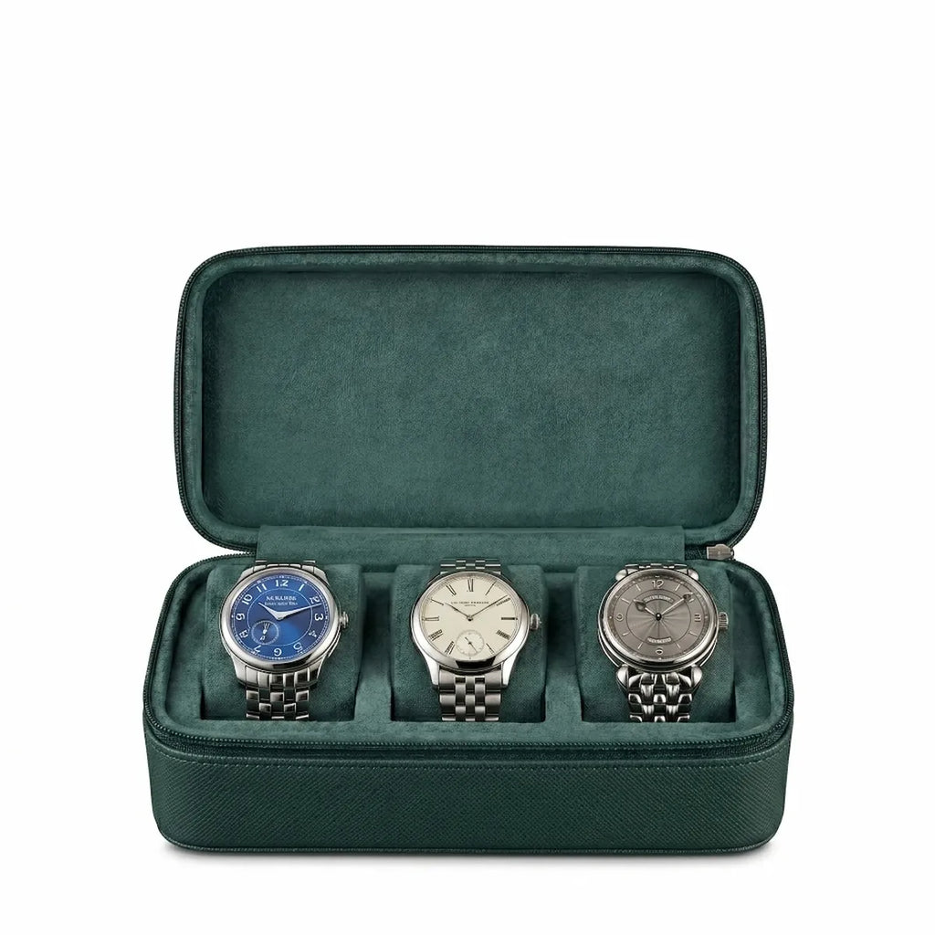 Étui Voyage Émeraude 3 Montres
