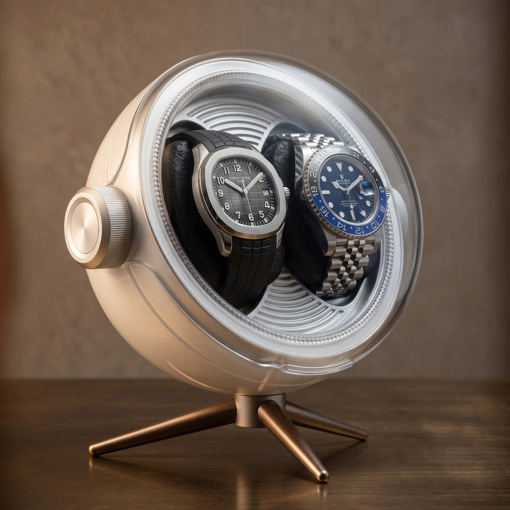 Remontoir Sphère Duo - 2 montres, dôme transparent