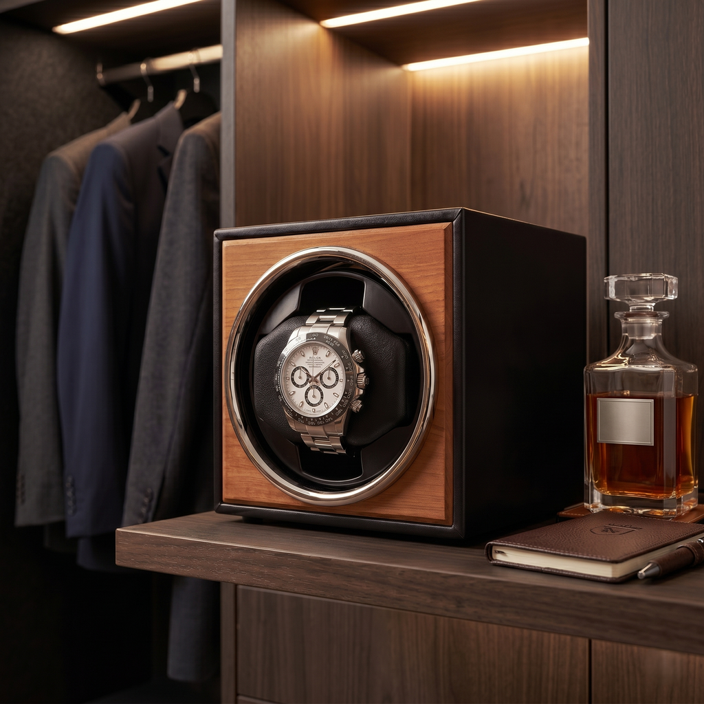 Remontoir Noble Chêne & Cuir