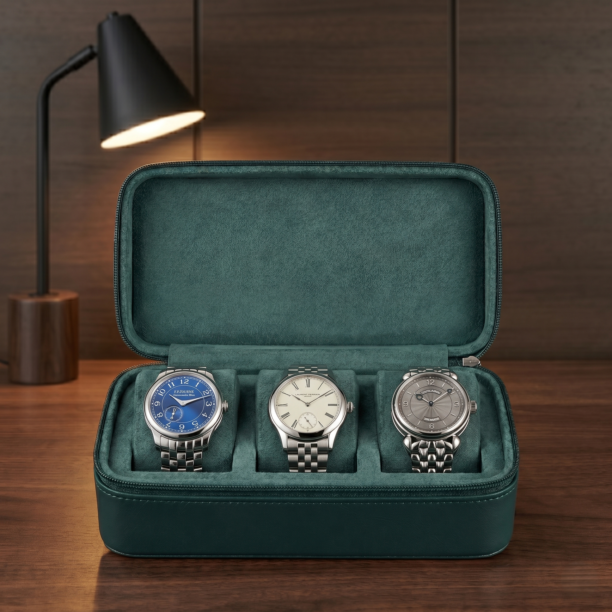 Étui Voyage Émeraude 3 Montres
